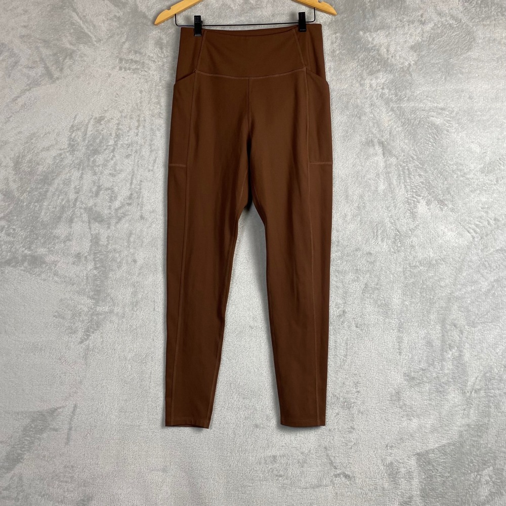 Girlfriend Collective Compressive Pocket Leggings Brown High Rise Large Pilates
